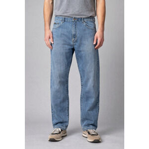 Lee Custom Waist Loose Fit Men's Jeans Size 34x30 Blue Denim Classic Straight